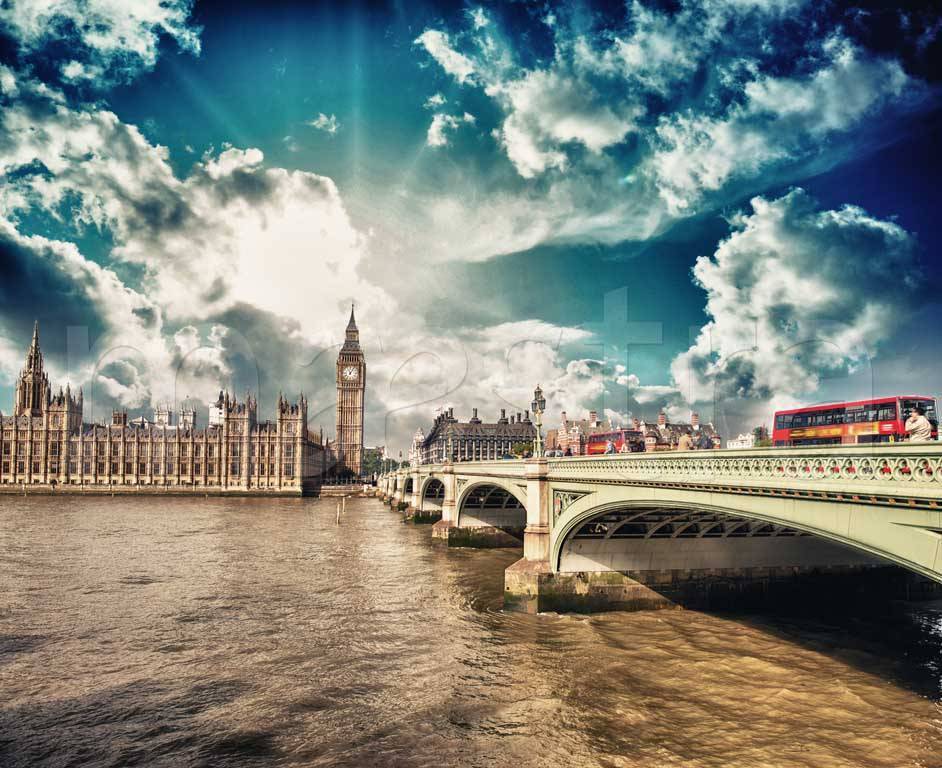 Фотообои Лондон в лучах солнца